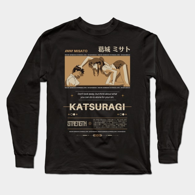 Misato Katsuragi | IKIGAISEKAI Long Sleeve T-Shirt by IKIGAISEKAI